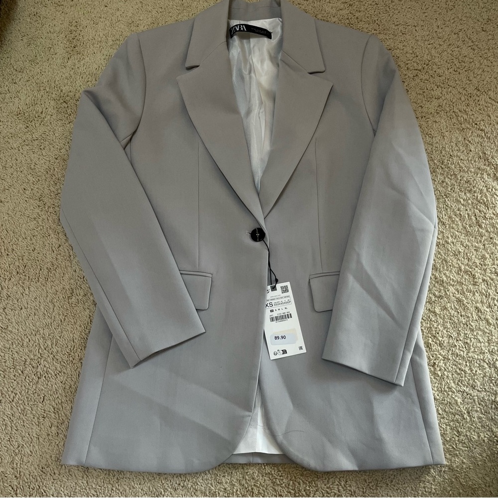 NWT Zara Grey Blazer